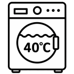 waschbar bis 40 °C