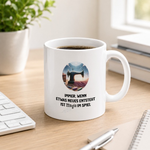 Tasse »Immer, wenn etwas Neues entsteht, ist Magie...