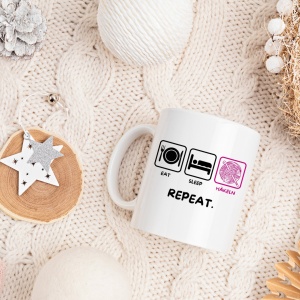 Tasse "Eat - Sleep - Häkeln"