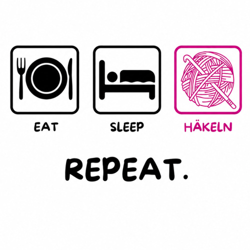 Tasse »Eat Sleep Häkeln Repeat«