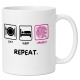 Tasse »Eat Sleep Häkeln Repeat«
