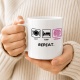 Tasse »Eat Sleep Häkeln Repeat«