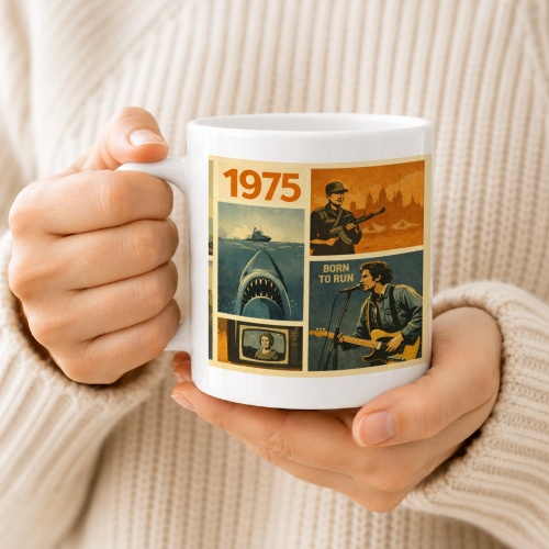 Tasse »1975 – Kultjahr im Retro-Design«