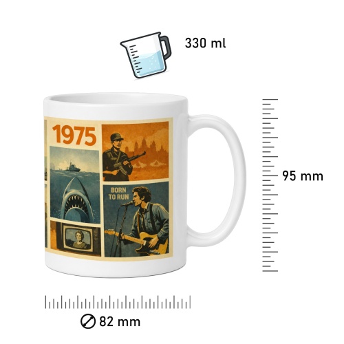Tasse »1975 – Kultjahr im Retro-Design«
