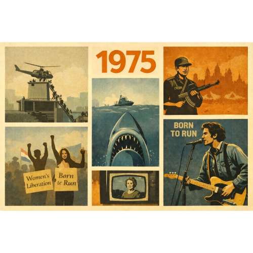 Tasse »1975 – Kultjahr im Retro-Design«