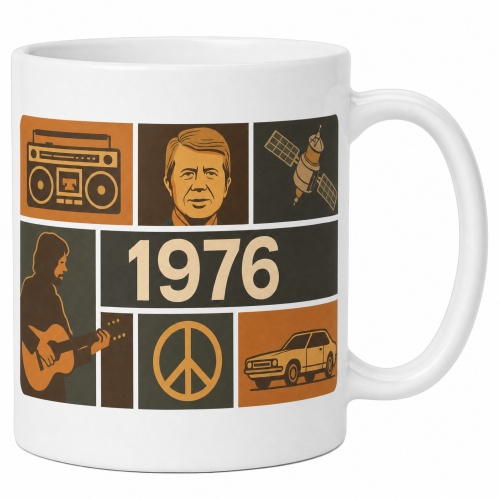 Tasse »1976 Zeitreise Retro-Motiv«