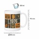 Tasse »1976 Zeitreise Retro-Motiv«