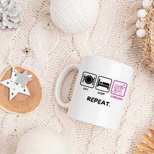 Tasse "Eat - Sleep - Stricken"