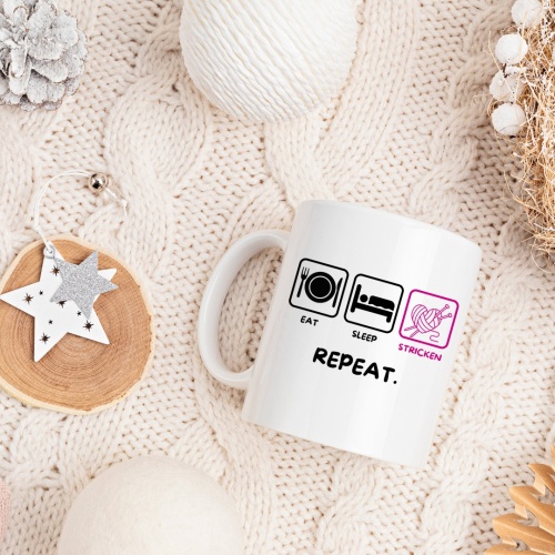 Tasse »Eat Sleep Stricken Repeat«
