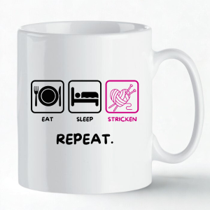 Tasse "Eat - Sleep - Stricken"