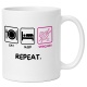 Tasse »Eat Sleep Stricken Repeat«