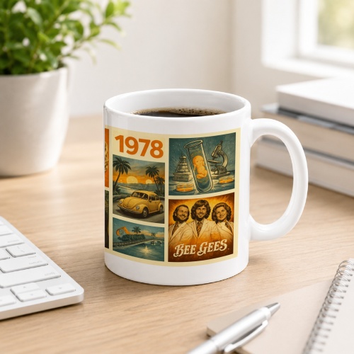 Tasse »1978 Retro-Motiv«