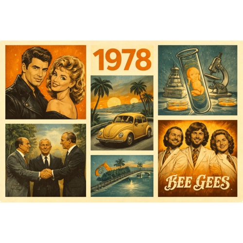 Tasse »1978 Retro-Motiv«