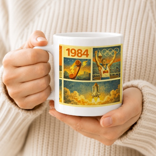 Tasse »1984 – Retro-Momente & Olympiade«