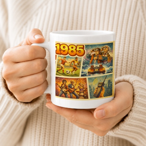 Tasse »1985 – Kultmomente & Retro-Highlights«