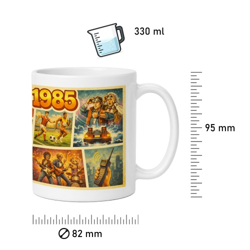 Tasse »1985 – Kultmomente & Retro-Highlights«