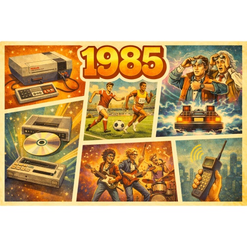 Tasse »1985 – Kultmomente & Retro-Highlights«