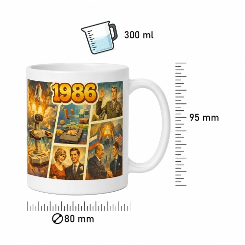 Tasse »1986 Retro-Jahresmotiv«