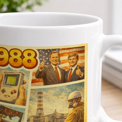 Tasse »1988 – Highlights & Zeitgeschichte«