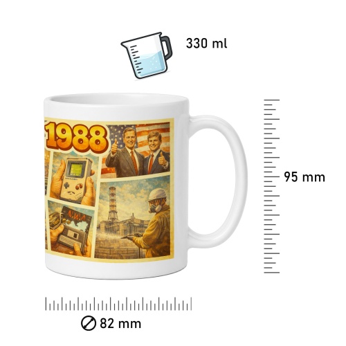 Tasse »1988 – Highlights & Zeitgeschichte«
