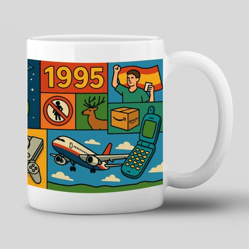 Tasse »Jahrgang 1995 – Kultmotive«