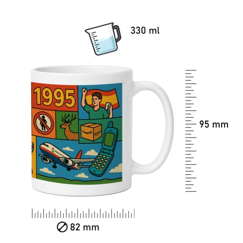 Tasse »Jahrgang 1995 – Kultmotive«