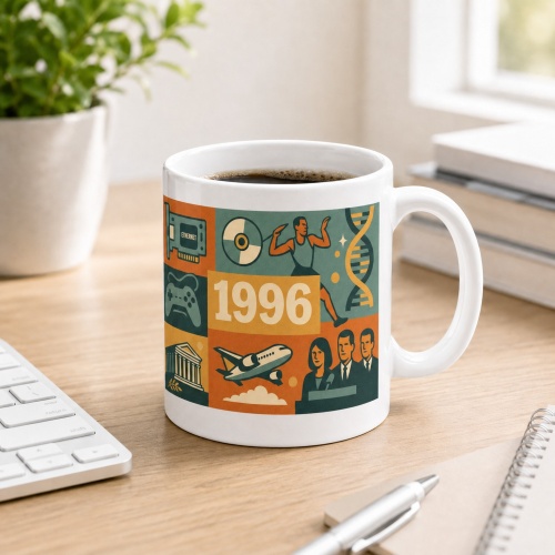 Tasse »1996 Retro-Motiv«