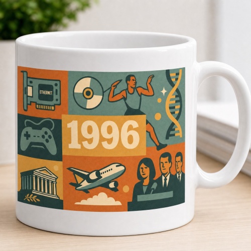 Tasse »1996 Retro-Motiv«