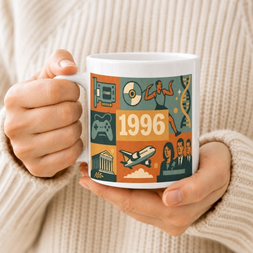 Tasse »1996 Retro-Motiv«