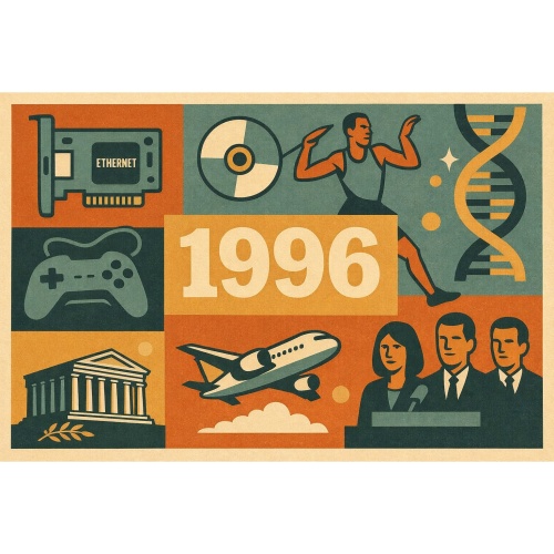Tasse »1996 Retro-Motiv«