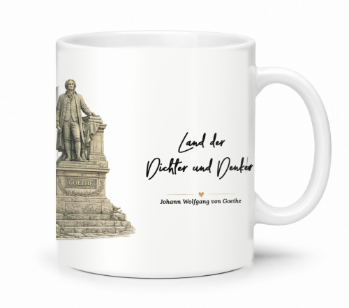 Tasse »Goethe-Denkmal – Land der Dichter und...