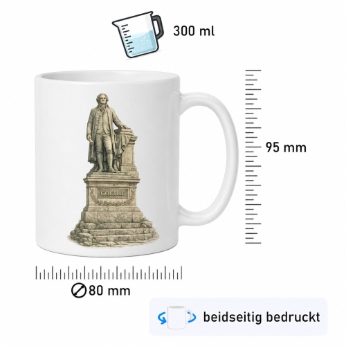 Tasse »Goethe-Denkmal – Land der Dichter und Denker«