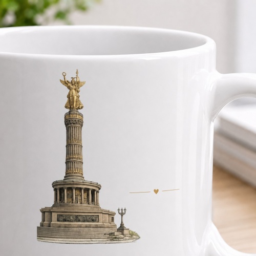 Tasse »Siegessäule Berlin – Land der Dichter und Denker«