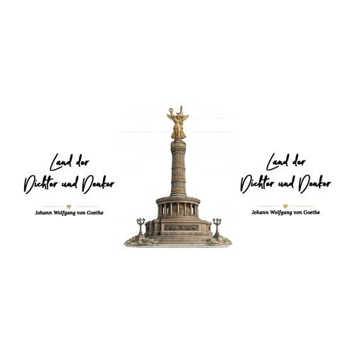 Tasse »Siegessäule Berlin – Land der Dichter und Denker«