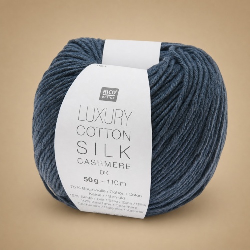 »Rico Luxury Cotton Silk Cashmere« Marine