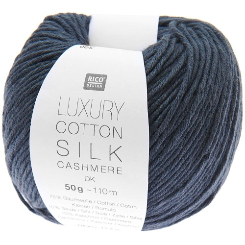 »Rico Luxury Cotton Silk Cashmere« Marine