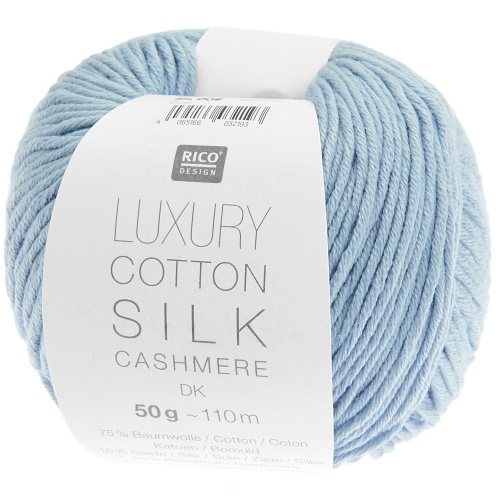 »Rico Luxury Cotton Silk Cashmere« Taubenblau
