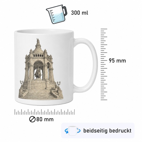 Tasse »Kaiser-Wilhelm-Denkmal Porta Westfalica«