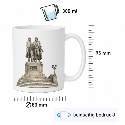 Tasse »Goethe-Schiller-Denkmal – Land der Dichter und Denker«