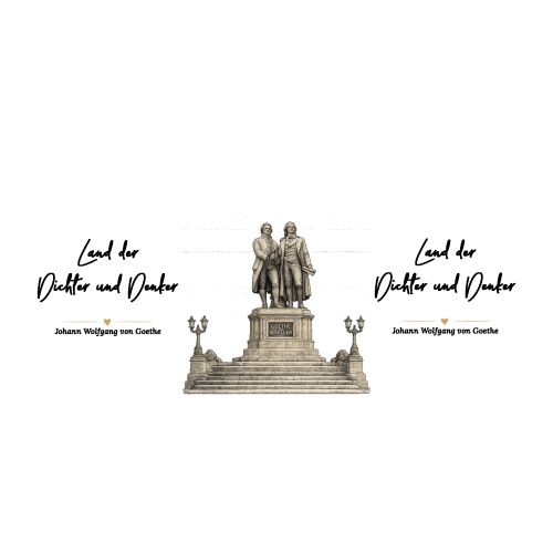 Tasse »Goethe-Schiller-Denkmal – Land der Dichter und Denker«
