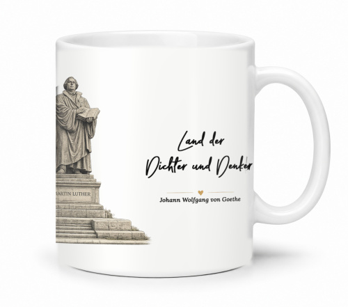 Tasse »Martin Luther Denkmal – Land der...