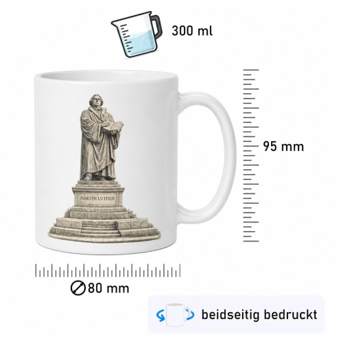 Tasse »Martin Luther Denkmal – Land der Dichter und Denker«