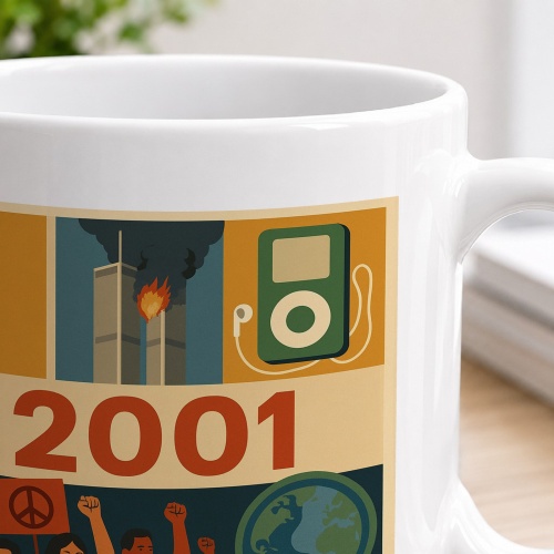 Tasse »2001 – Zeitgeschichte & Erinnerungen«