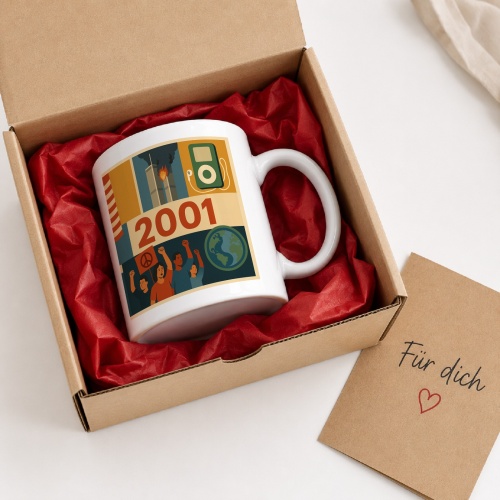 Tasse »2001 – Zeitgeschichte & Erinnerungen«