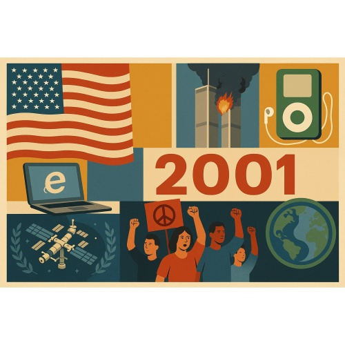 Tasse »2001 – Zeitgeschichte & Erinnerungen«