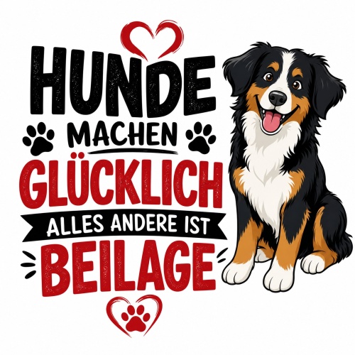 Tasse »Hunde machen glücklich – alles andere ist Beilage«