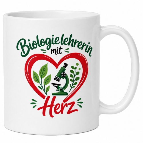 Tasse »Biologielehrerin mit Herz«