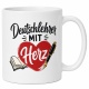 Tasse »Deutschlehrer mit Herz«