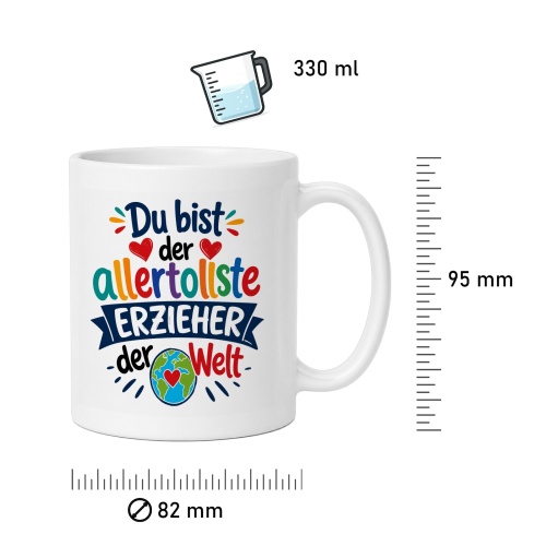 Tasse »Du bist der allertollste Erzieher der Welt«