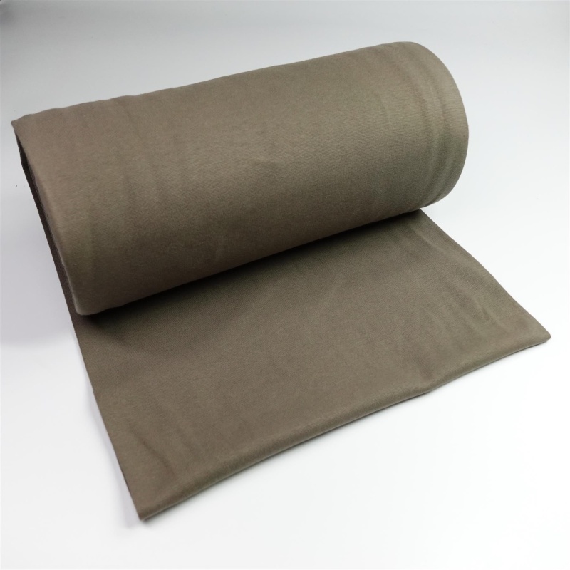 Bündchenstoff Uni - Navy Grün - Premiumqualität